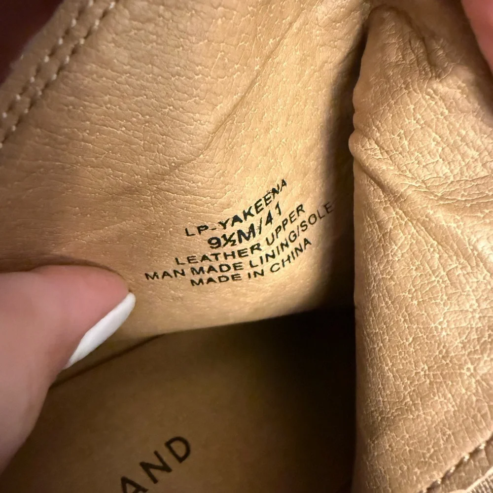Lucky Brand Tan Yakeena Wedge Booties